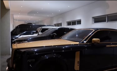 La lujosa mansión de Adebayor que alberga una colección millonaria de coches