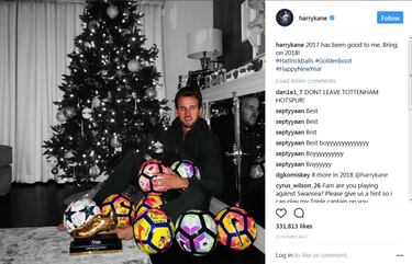 Los mensajes y las felicitaciones por Año Nuevo de los futbolistas