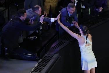 Victoria de Elena Rybakina en el Open de Australia.