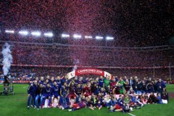 Barcelona y la gran sorpresa del torneo, el Deportivo Alavés, se enfrentarán el sábado 28 de mayo para dirimir al campeón de la copa española. El equipo de Luis Enrique buscará revalidar el título alcanzado el año pasado tras vencer al Sevilla en el Estadio Vicente Calderón, recinto que repetirá como sede del partido. El Alavés, que llega como clara víctima, disputará la primera final copera de su historia.

