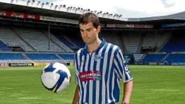 Garitano, en la presentación.