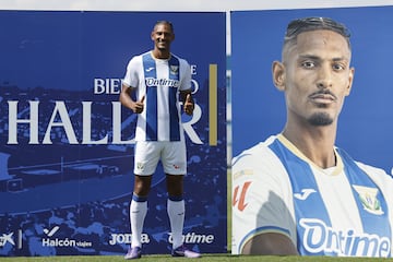 Haller, durante su presentación con el Leganés. 