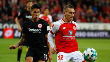 El lateral mexicano fue titular en el encuentro en que su equipo igualó ante el Mainz en el considerado clásico Rhein-Main.