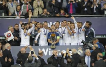 El 12 de agosto de 2014 el Real Madrid gana la Final de la Supercopa de Europa en Cardiff frentet al Sevilla 