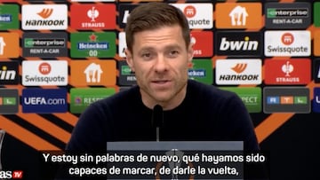 Xabi Alonso habla en rueda de prensa sobre el invicto de su equipo