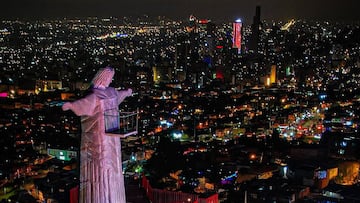 Inauguran nuevo Cristo Redentor en el Mirador La Cueva del Arco.