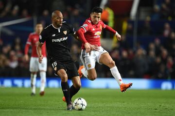 Alexis Sánchez y el Manchester United cayeron por 1-2 en el partido de vuelta de octavos de final ante el Sevilla, y quedó fuera de la Champions League.