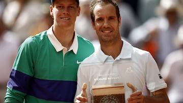 jannik Sinner y Richard Gasqueten Roland Garros.