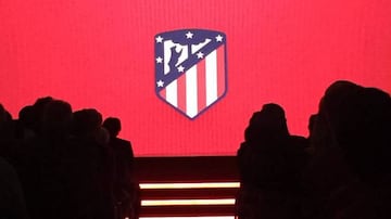 Atlético's new crest is revealed.