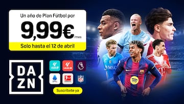 Hasta el próximo domingo 12 de abril estará disponible esta promoción que te permitirá ver las mejores ligas durante todo un año.