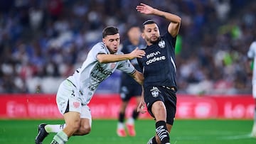 during the 5th round match between Monterrey and Necaxa as part of the Liga BBVA MX, Torneo Clausura 2025 at BBVA Bancomer Stadium, on February 01, 2025 in Monterrey, Nuevo Leon, Mexico.