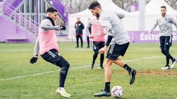 Kodro ya se entrenó esta mañana con el Real Valladolid.