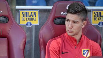 Vietto, en el banquillo del Calderón.
