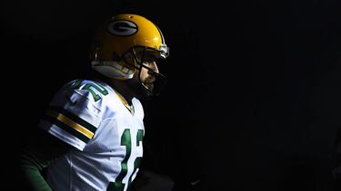 Nov 28, 2016; Philadelphia, PA, USA; Green Bay Packers quarterback Aaron Rodgers (12), wide receiver Jeff Janis (83) and defensive back Marwin Evans (25) enter the field through the visitors tunnel before the start of the game against the Philadelphia Eagles at Lincoln Financial Field. Mandatory Credit: James Lang-USA TODAY Sports