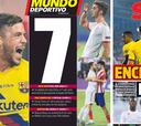La prensa de Barcelona juega con los 7 al Madrid