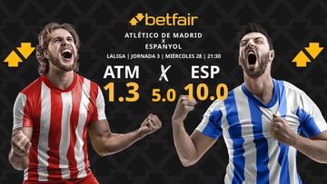 Atlético de Madrid vs. RCD Espanyol: horario, dónde ver, pronósticos y clasificación