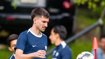 CDMX, MEXICO - JULIO 19: , durante el Entrenamiento de Pumas previo a la jornada 4 del torneo Apertura 2024 de la Liga BBVA MX, en Cantera 1, 19 de July de 2024 en CDMX, Mexico. (Foto: Ramon Chombo / Pumas Mx)