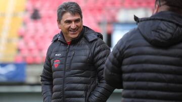 Ftbol, Nublense vs Union La Calera.
 Campeonato Loto Primera B.
 El entrenador de Nublense Emiliano Astorga durante el partido por primera  B disputado en el estadio Nelson Oyarzun.
 Chillan, Chile.
 10/09/2017
 Jose Carvajal/Photosport**********
 
 Football, Nublense vs Union La Calera.
 First B Division championship 2017.
 Nublense&#039;s manager Emiliano Astorga during first B division football match held at the Nelson Oyarzun stadium in Chillan, Chile.
 10/09/2017
 Jose Carvajal/Photosport