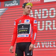 Simon Yates da un golpe sobre la mesa y acaricia La Vuelta