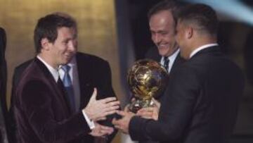 Messi, Platini y Ronaldo.