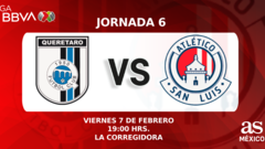 Querétaro (1-0) Atlético de San Luis: Resumen del partido