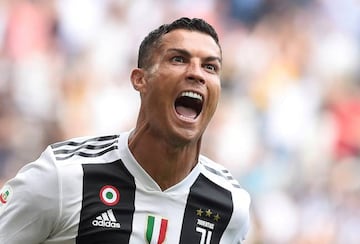 FILE PHOTO: Juventus' Cristiano Ronaldo celebrates at Allianz Stadium, Turin, Italy - September 16, 2018.