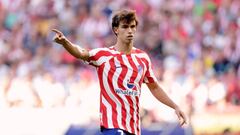 MADRID, SPAIN - AUGUST 21: Joao Felix of Atletico Madrid  during the La Liga Santander  match between Atletico Madrid v Villarreal at the Civitas Metropolitano stadium on August 21, 2022 in Madrid Spain (Photo by David S. Bustamante/Soccrates/Getty Images)