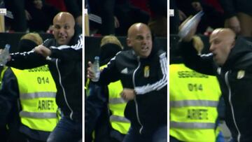 El tremebundo enfado del entrenador del Oviedo que hizo alucinar a Vallecas