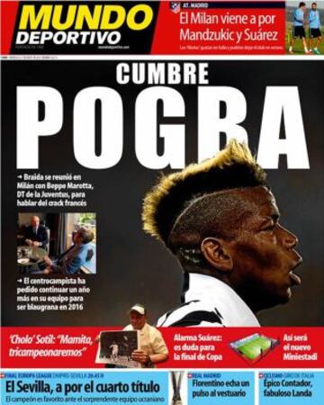 Portadas de la prensa deportiva