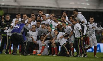 El festejo de México tras conseguir el pase al Mundial