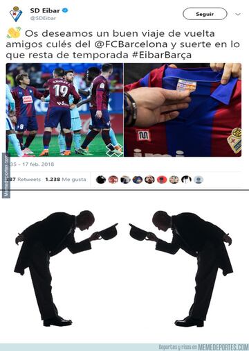 Los memes más divertidos del Eibar-Barcelona