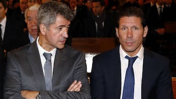 Gil Marín con Simeone.