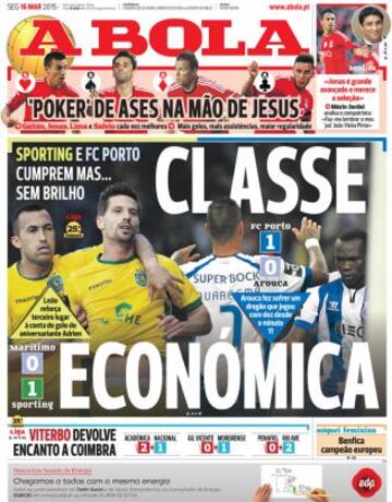 Portadas de la prensa deportiva