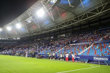 Vista del Ciutat de Valencia ante del partido ante el Real Madrid.