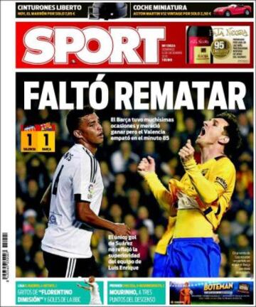 Portadas de la prensa mundial