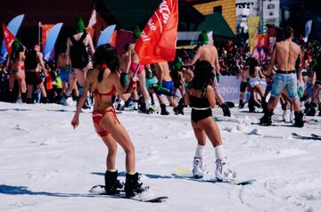 Descenso en bikini y bañador, tanto en esquí como en snowboard, de 1.761 personas.