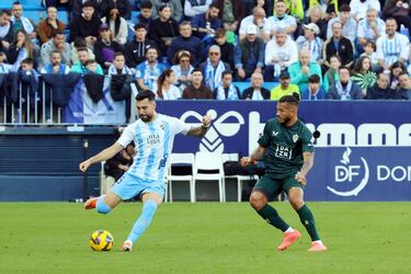 Un autogol de Pastor en el 96 silencia La Rosaleda y alivia al Almera