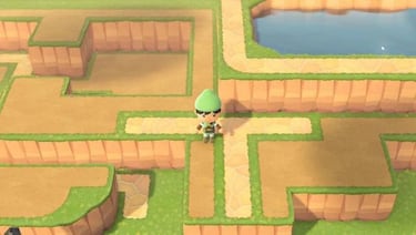 El mapa de Zelda: A Link to the Past, recreado en Animal Crossing New Horizons