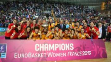 SELECCI&Oacute;N ABSOLUTA. Las chicas se proclamaron campeonas de Europa en el torneo celebrado en Francia.
 