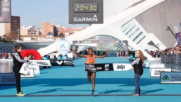 Gebresilase, ganador del Maraton Valencia Trinidad Alfonso Edp.