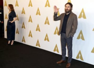 La actriz estadounidense Emma Stone y el actor Casey Affleck