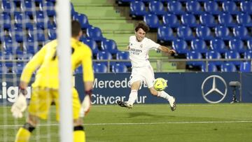18/04/21 PARTIDO PRIMERA DIVISION GETAFE - REAL MADRID OCASION VINICIUS PASE ODRIOZOLA