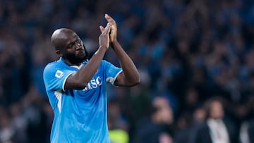 El peculiar festejo de Lukaku tras el gol del campeonato del Napoli