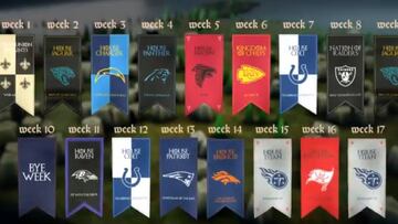 Los equipos de la NFL dieron a conocer su calendario con creativas formas con formatos de videojuegos, tinder, pero tres de ellos aprovecharon la fiebre de Game of Thrones.