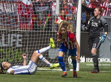 El 20 de mayo de 2017 ya pasará a formar parte de las fechas importantes en la historia del Atlético de Madrid. La primera Liga femenina rojiblanca ya está aquí.  Esther y Amanda marcaron los goles rojiblancos. 