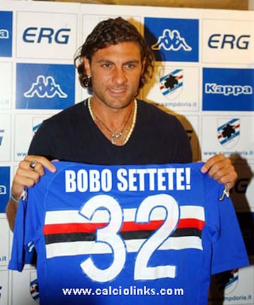 El futbolista italiano fich¨® por la Sampdoria en 2006. Se marchar¨ªa un mes m¨¢s tarde al Atalanta sin haber debutado oficialmente.