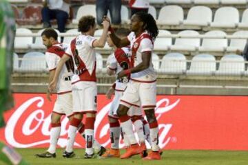 1-0. Manucho celebró el primer tanto.