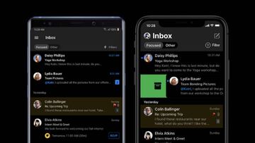 Outlook para android estrena su modo oscuro