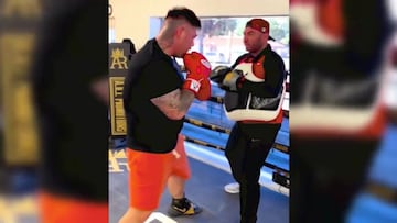 Andy Ruiz muestra su poder en entrenamiento