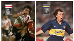 Figuras que jugaron con las camisetas de Boca y River
